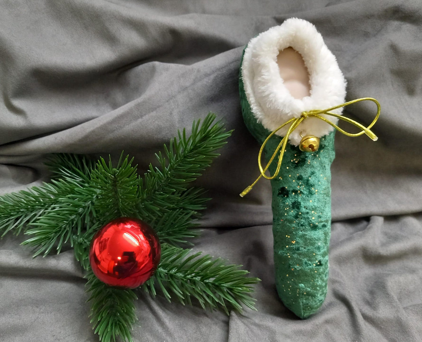 Santa Claus blue or green Lycra Velvet X - Mas Willy Pyjama with white Fur - YourSensualSecrets - YourSensualSecrets