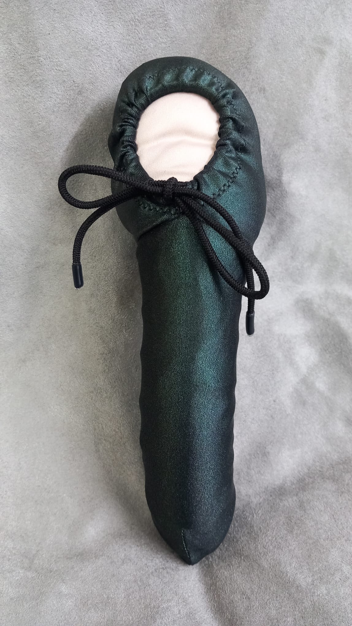 Penissocke Lümmeltüte Juwelensäckchen Dunkelgrün mit Metallic Willy - Pyjama Lollybag - SEXSENSE