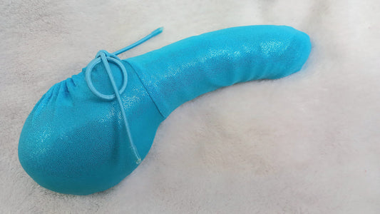 Penissocke, Lümmeltüte, Juwelensäckchen, hell türkis metallic Hodensack Willi Wärmer - SEXSENSE