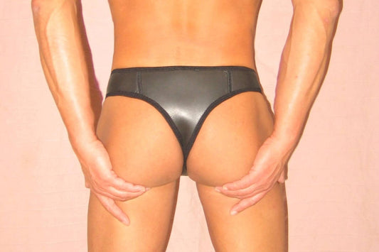 Neopren Glatthaut String Herren Badehose 3mm dick Profi Schwimmer Fetisch sexy Schwitzhose - SEXSENSE