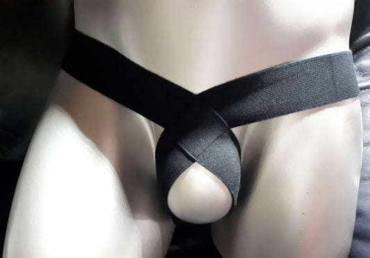 Sling Thong Jockstrap ouvert Push Up Slip Herren Toy schwarz - SEXSENSE