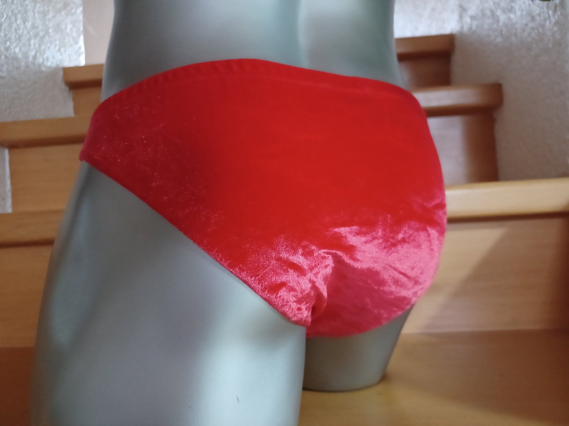 Slip Ferrari rot Stretch Samt - SEXSENSE