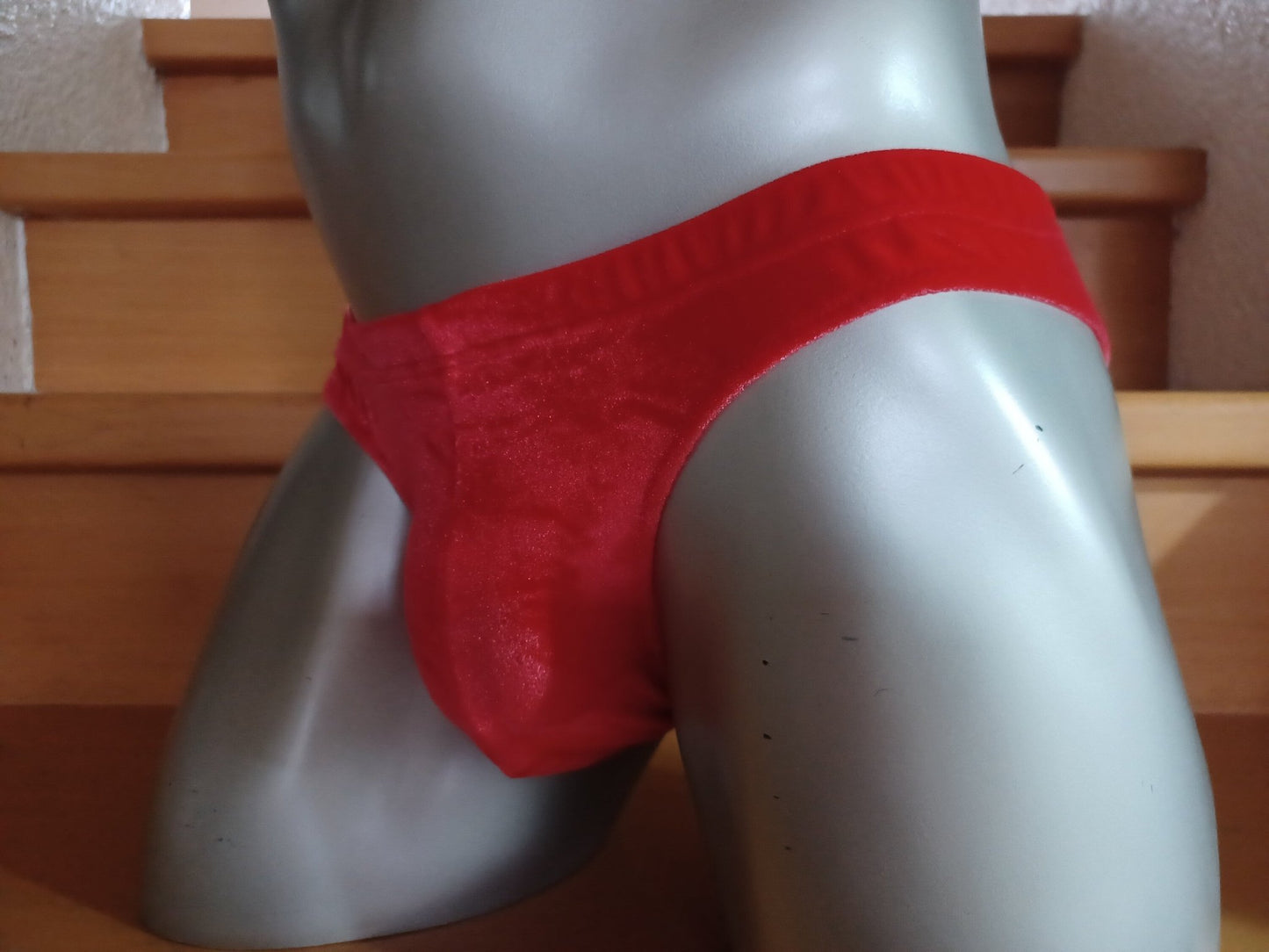 Slip Ferrari rot Stretch Samt - SEXSENSE
