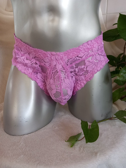 Slip Hipster Femboy Spitzen - Dessous pink - SEXSENSE