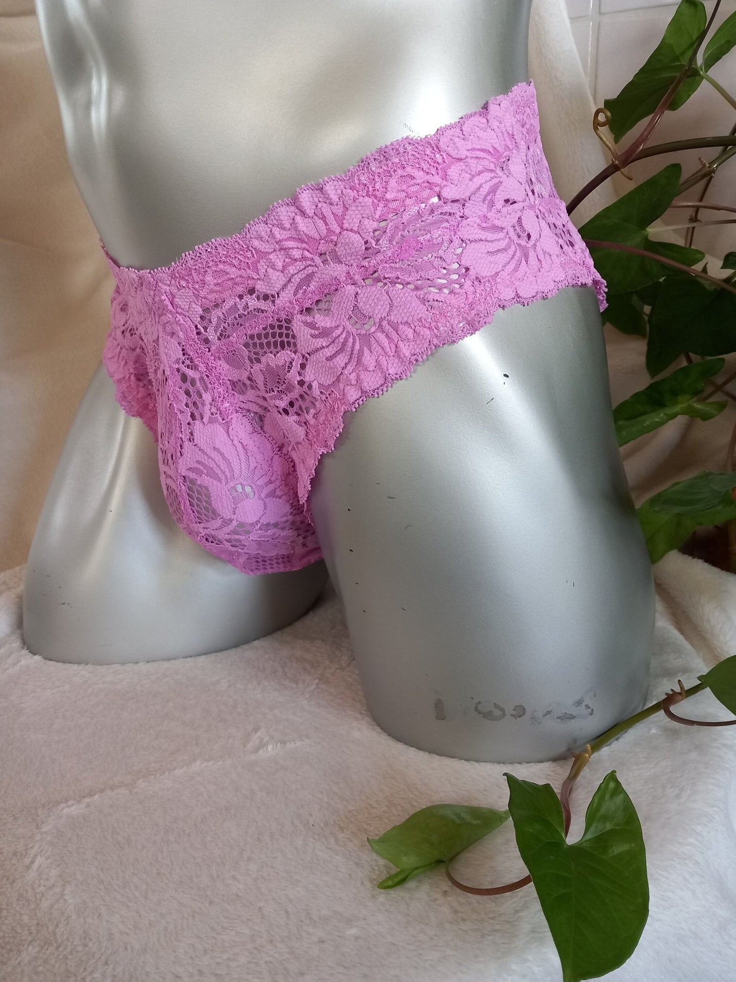 Slip Hipster Femboy Spitzen - Dessous pink - SEXSENSE