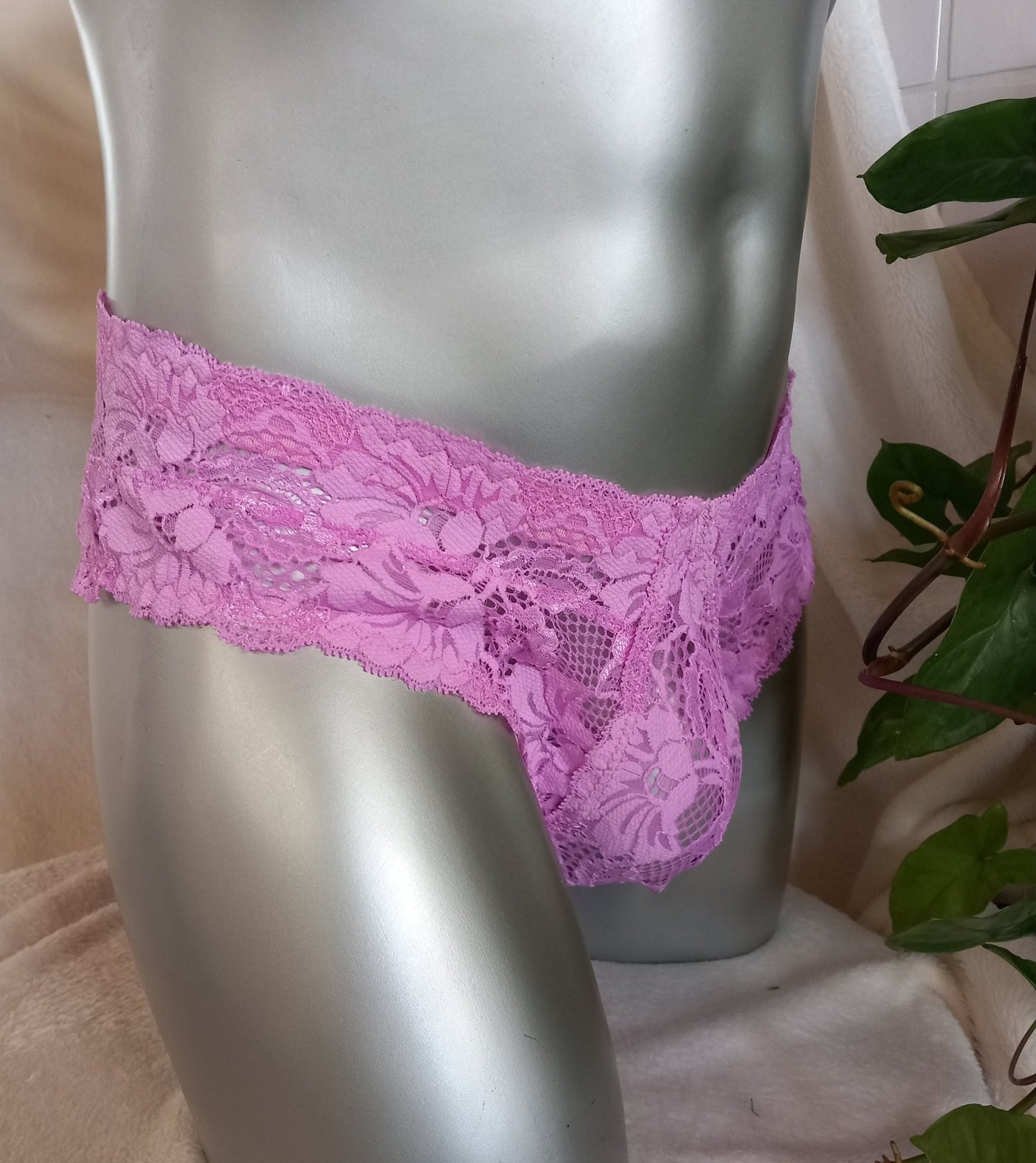 Slip Hipster Femboy Spitzen - Dessous pink - SEXSENSE