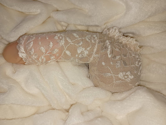 Penissocke Willi - Pyjama Juwelenbeutel Spitze Champagner Lolly - Bag - SEXSENSE