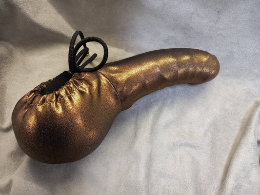 Penissocke Lümmeltüte Juwelensäckchen goldene Metallic Banane - SEXSENSE