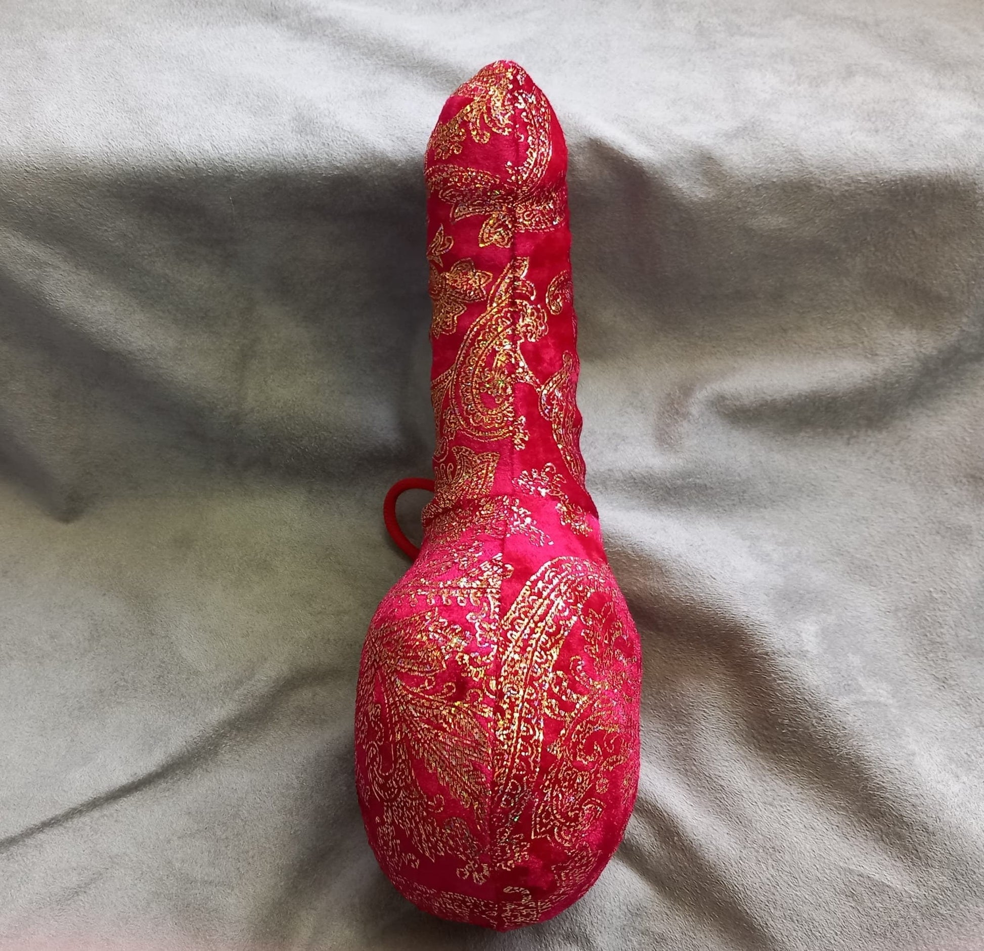 Penissocke Lümmeltüte Juwelensäckchen roter Samt Lycra mit Gold Willy Pyjama Arabische Nächte - SEXSENSE
