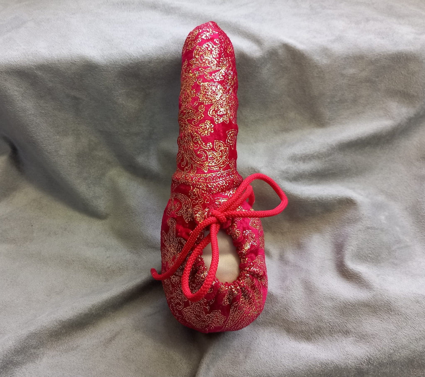 Penissocke Lümmeltüte Juwelensäckchen roter Samt Lycra mit Gold Willy Pyjama Arabische Nächte - SEXSENSE