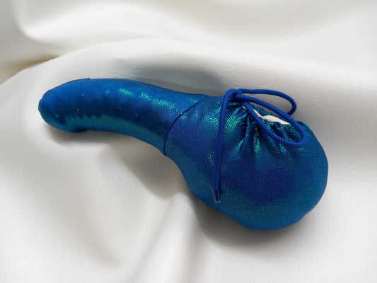 Penissocke Lümmeltüte Juwelensäckchen türkis - irisierend Hochglanz Lycra Onesleeve - SEXSENSE