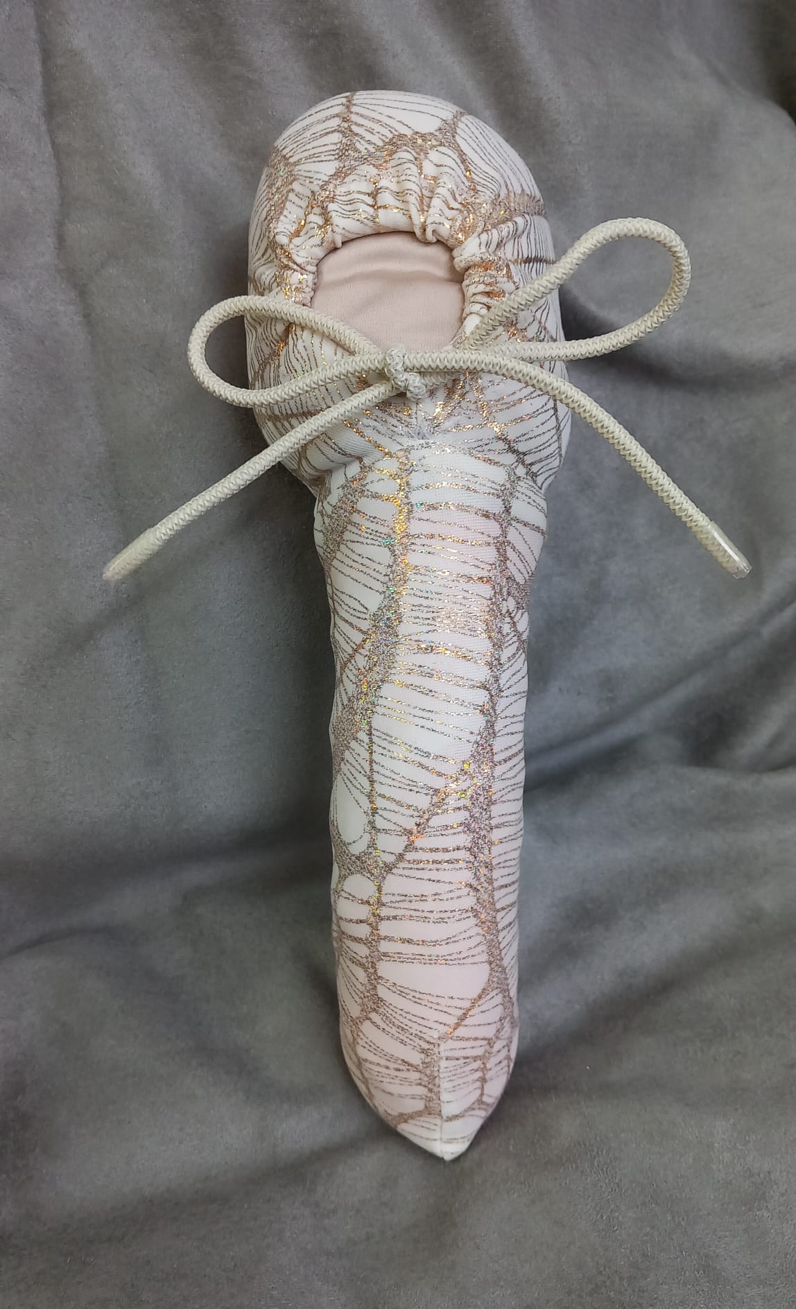 Penissocke Lümmeltüte Juwelensäckchen weißer Willy mit Hologramm Gold Onesleeve - SEXSENSE