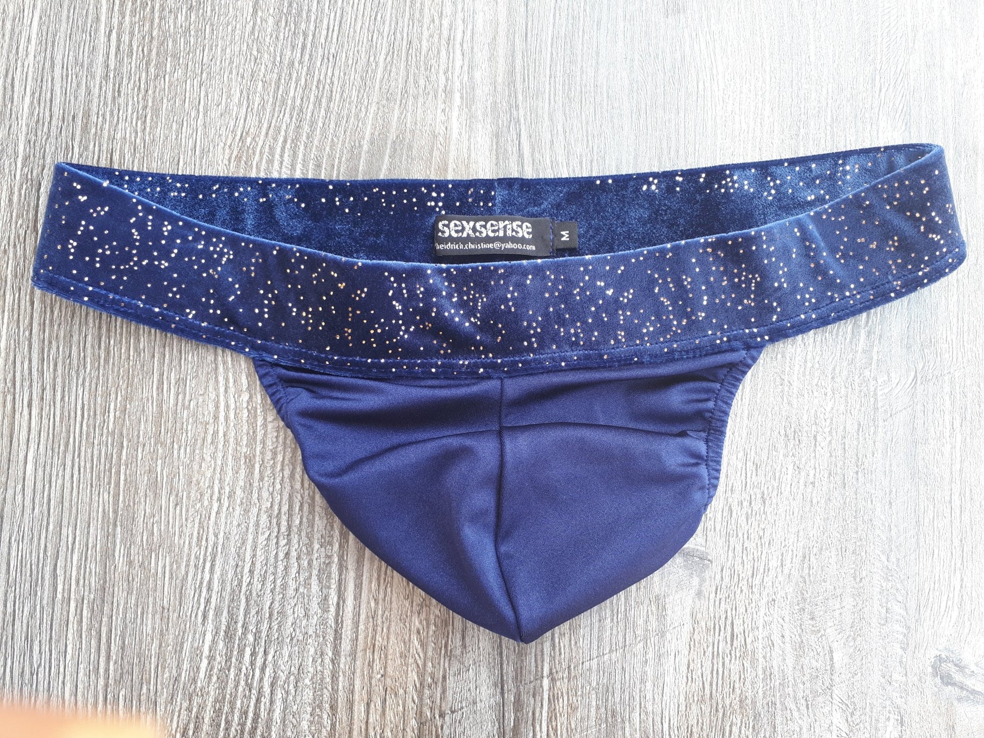 Thong fetisch ouvert Silikon Cockring Polos dunkelblau Spielhose open Butt Suspensorium Push Up - YourSensualSecrets