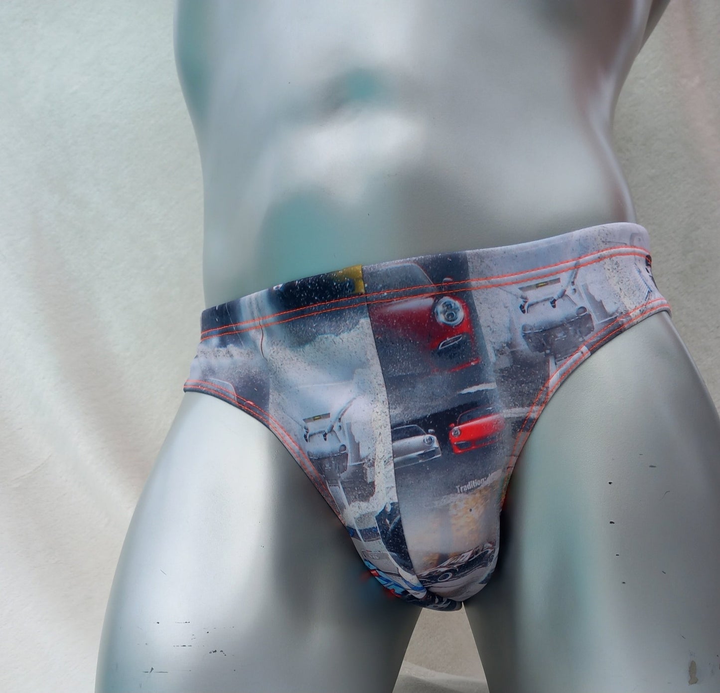 Badehose 911 Porsche Auto Car Sportwagen All over Druck Fan Artikel elastischer Scuba Jersey - SEXSENSE