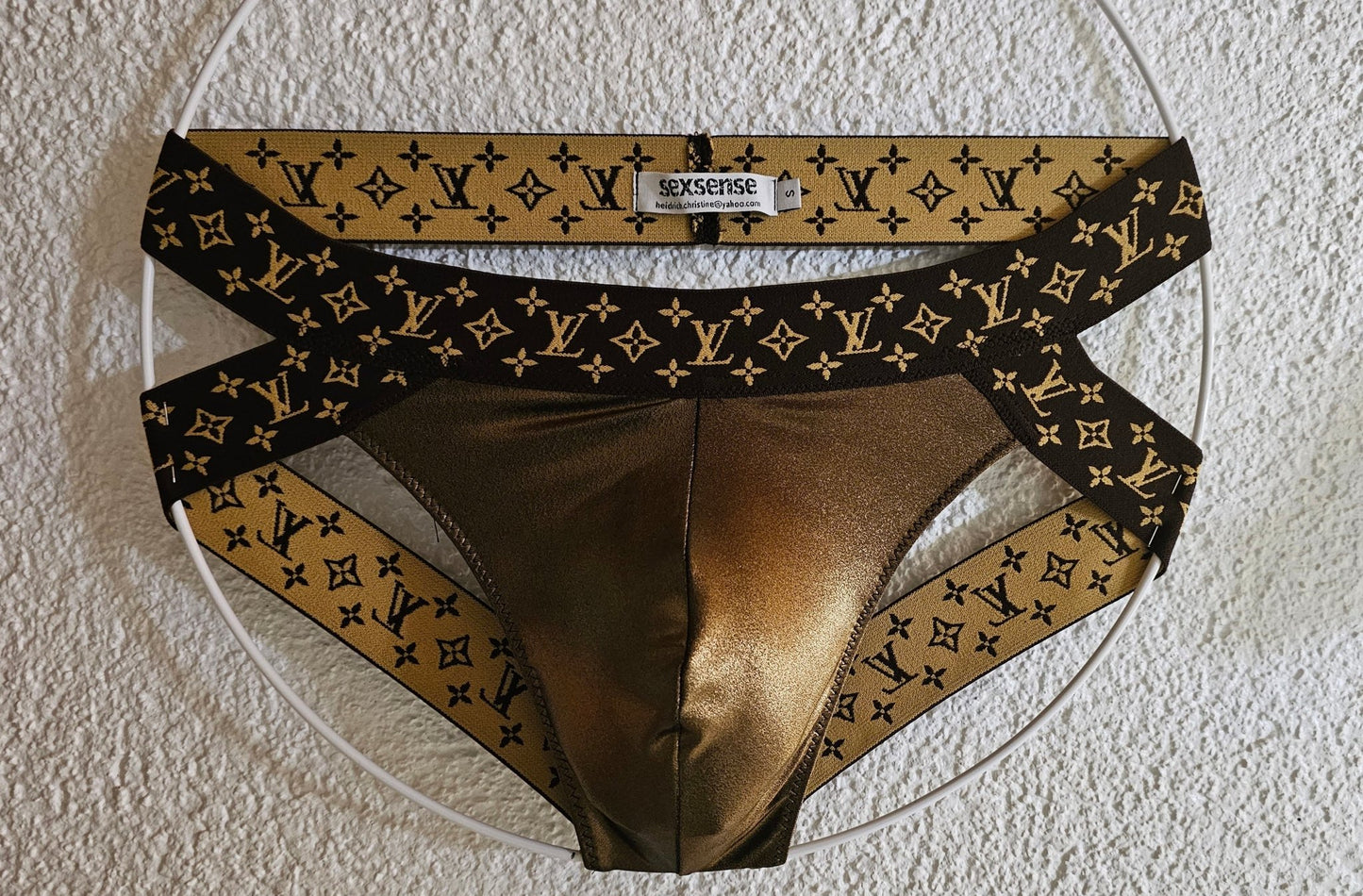 Thong Tanga ouvert Push up Suspensorium aus Lycra - SEXSENSE