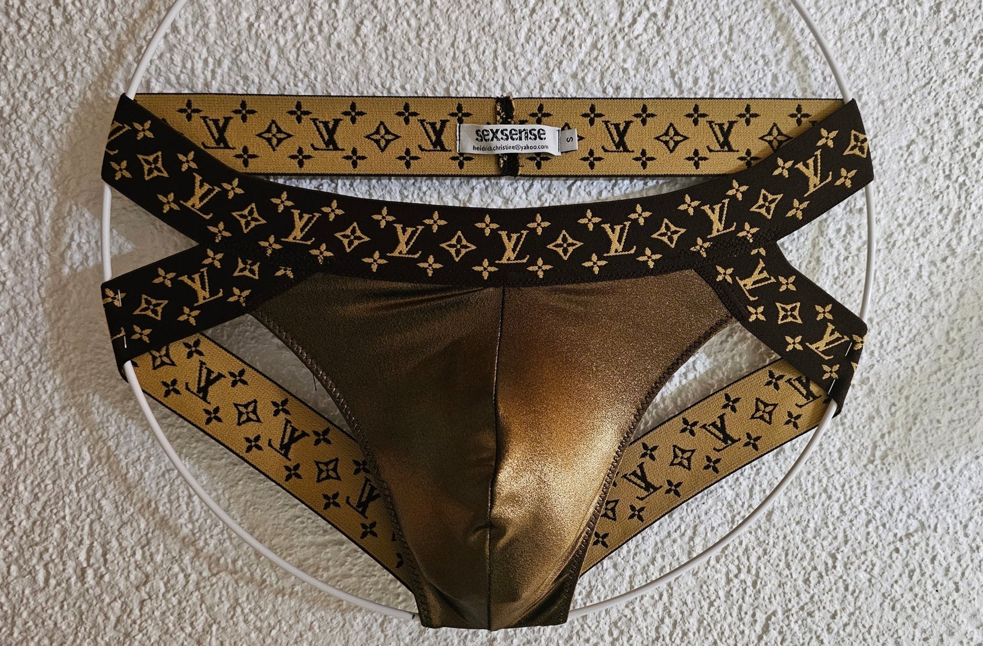 Thong Tanga ouvert Push up Suspensorium aus Lycra - SEXSENSE