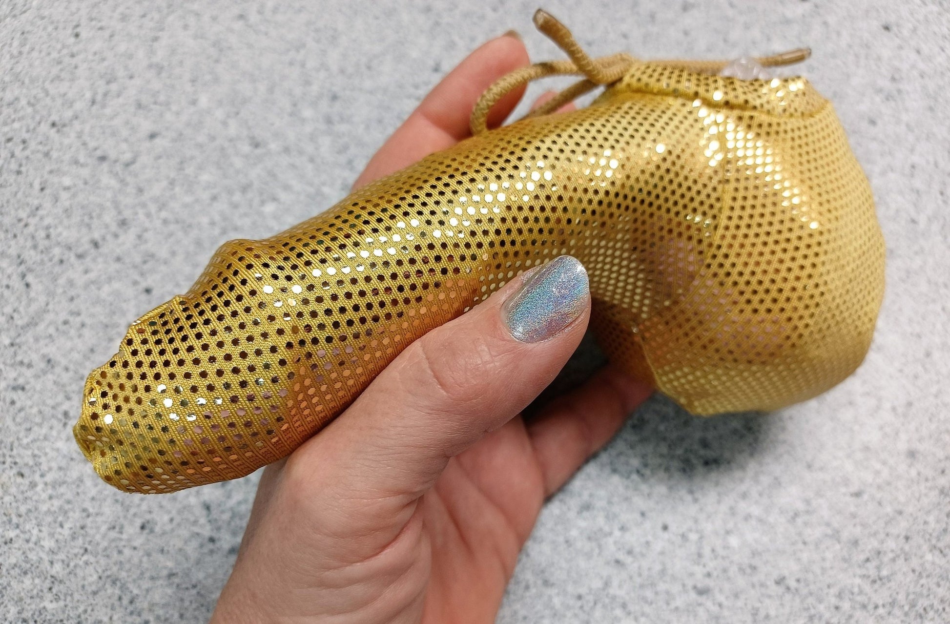 Penissocke Lümmeltüte Juwelensäckchen goldener Lycra Sleeve - SEXSENSE
