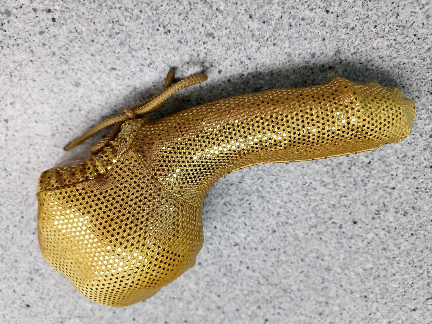 Penissocke Lümmeltüte Juwelensäckchen goldener Lycra Sleeve - SEXSENSE