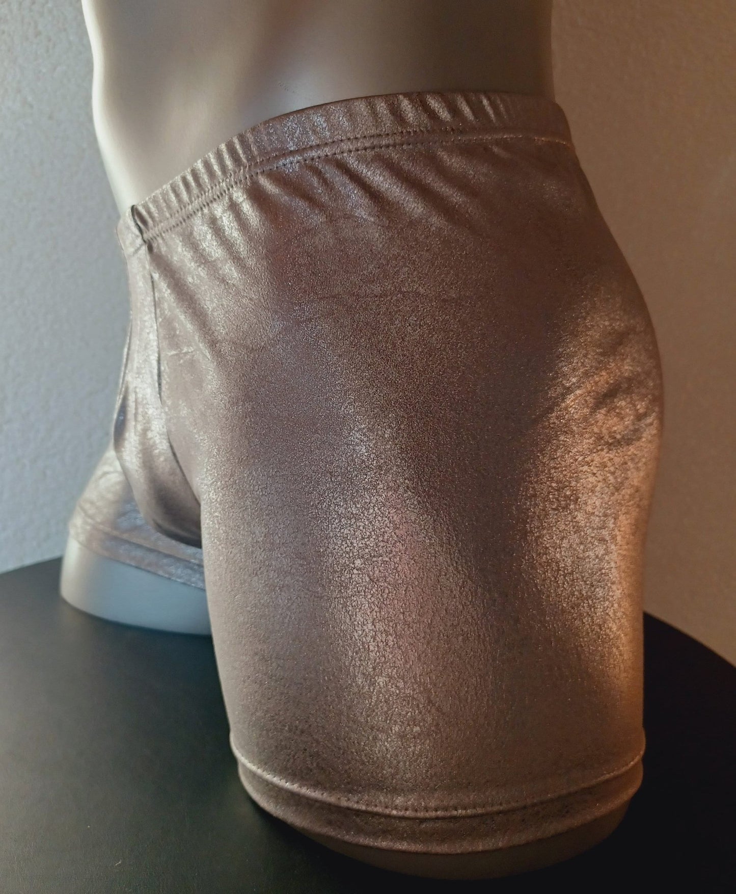 Boxershorts Wildlederimitat antik silber hellgrau - SEXSENSE