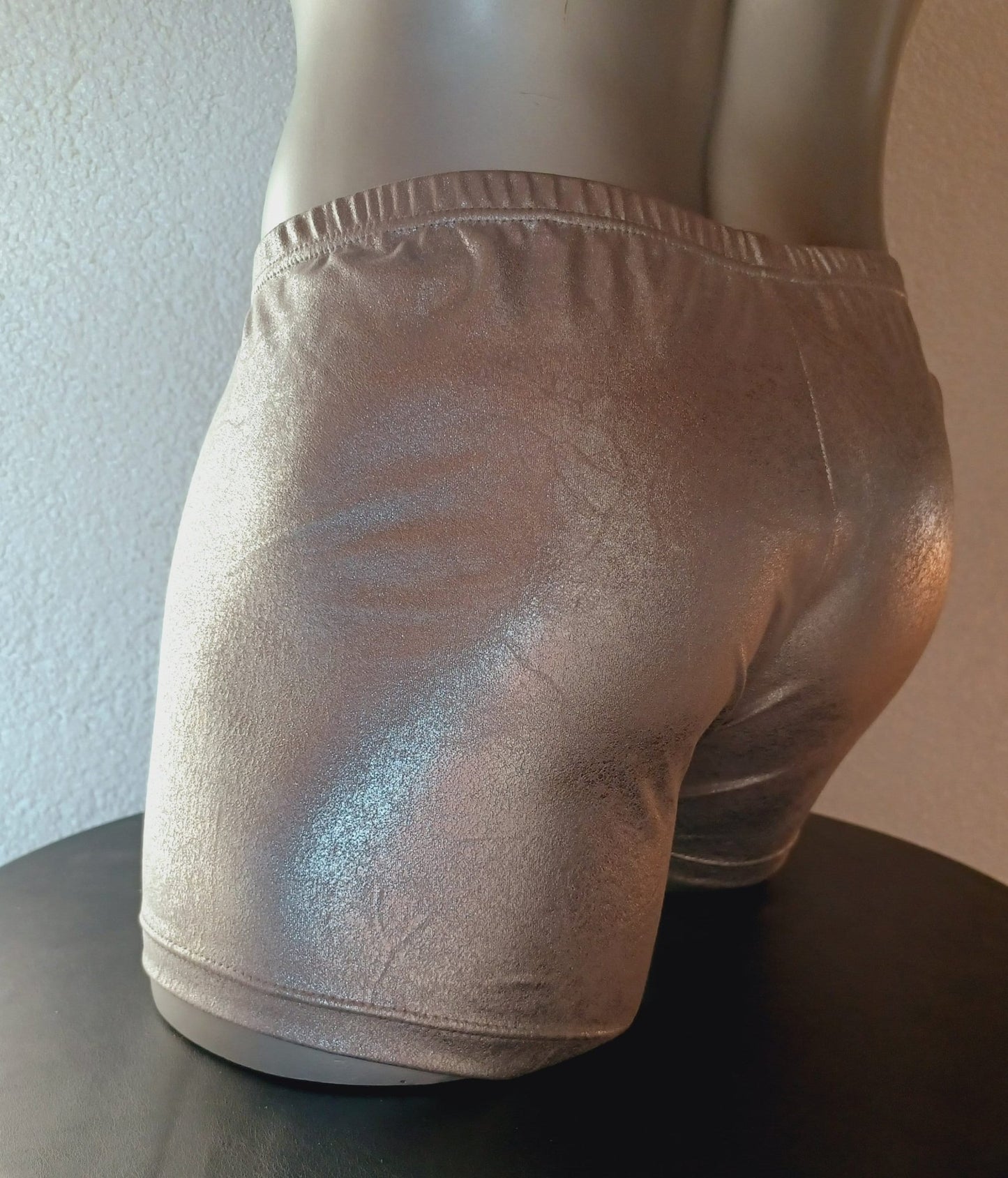 Boxershorts Wildlederimitat antik silber hellgrau - SEXSENSE