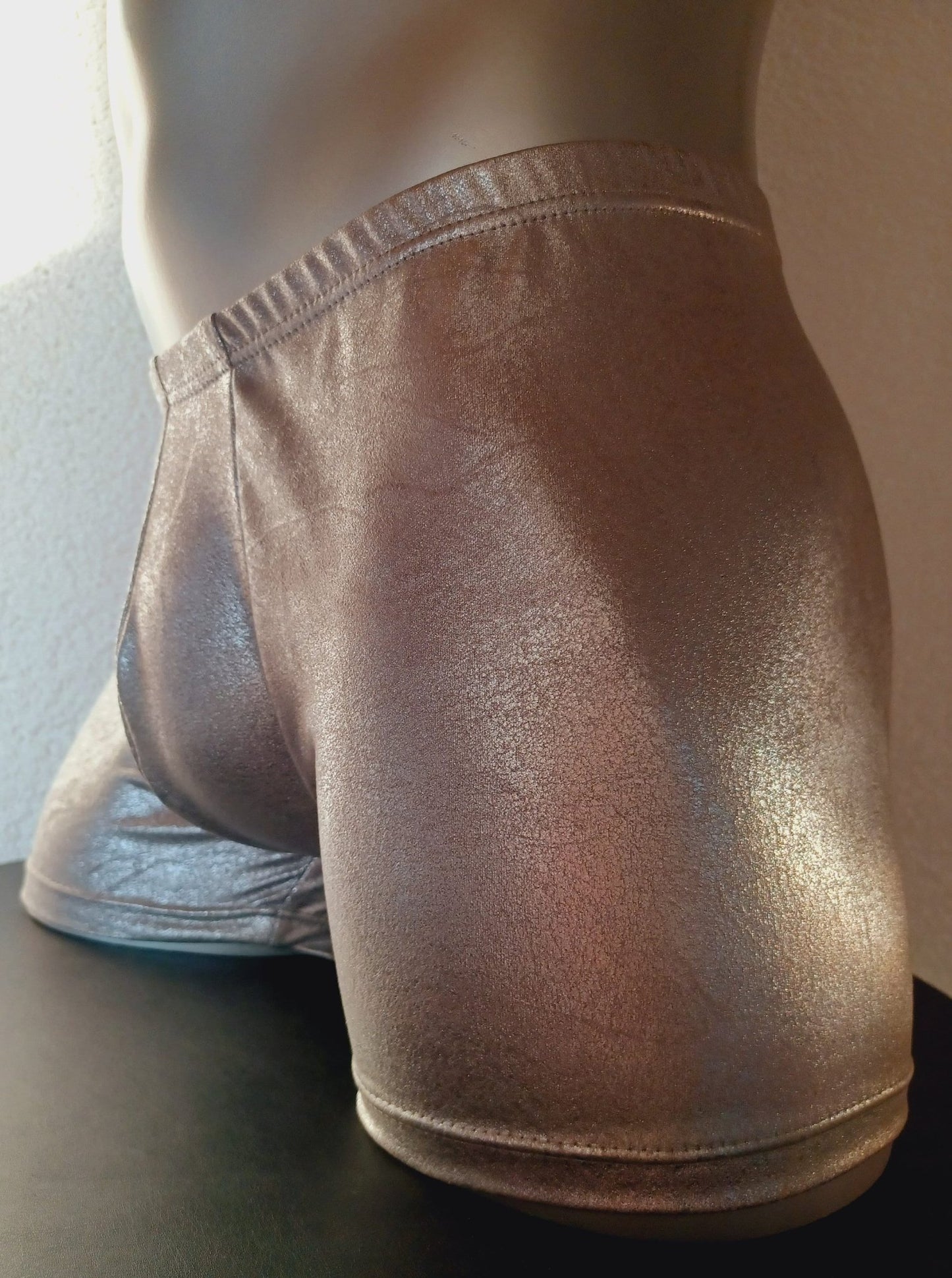 Boxershorts Wildlederimitat antik silber hellgrau - SEXSENSE