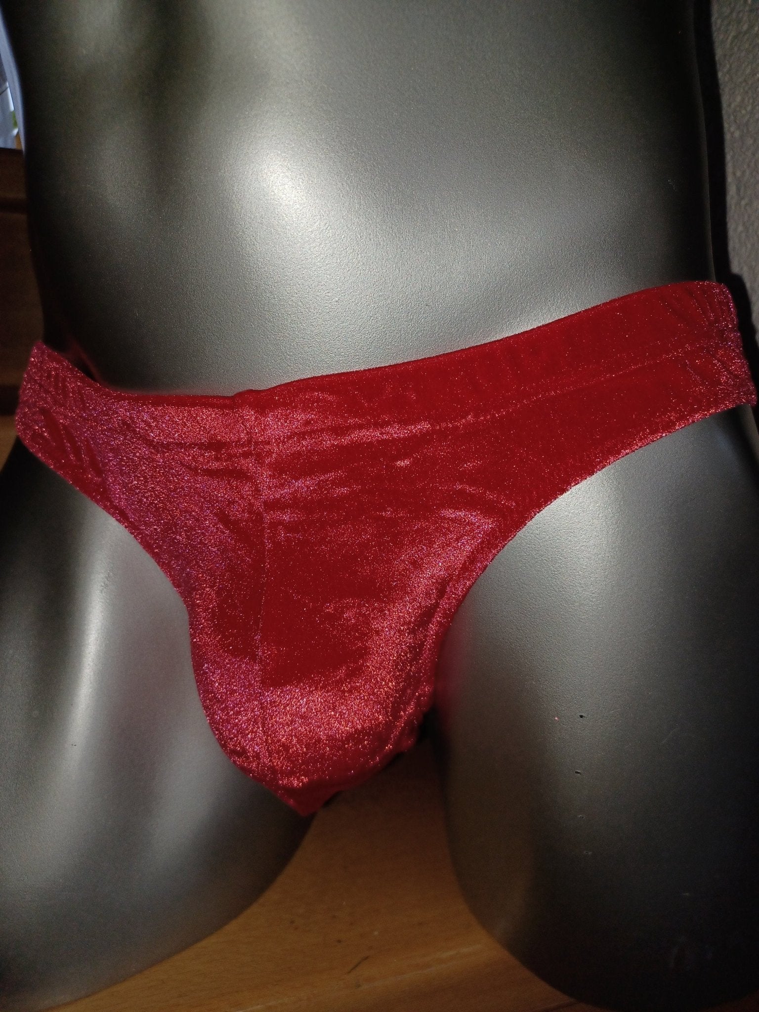 Slip Ferrari rot Stretch Samt - SEXSENSE