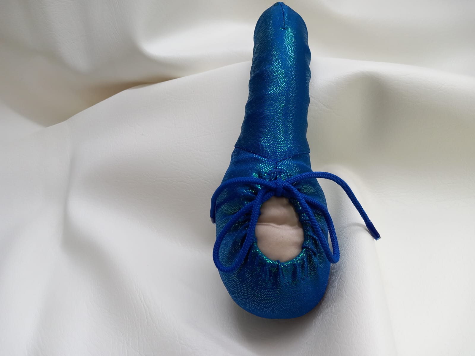 Penissocke Lümmeltüte Juwelensäckchen türkis - irisierend Hochglanz Lycra Onesleeve - SEXSENSE